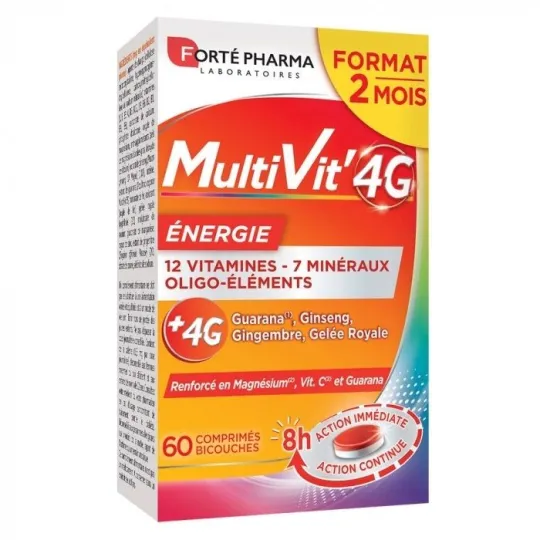 Forté Pharma Forté Multivit' 4G Energie 60 Comprimés