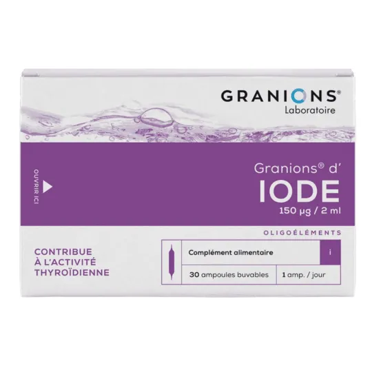 Granions Granions d'Iode 150ug/2ml 30 Ampoules